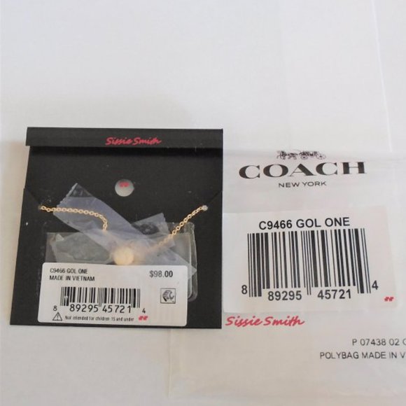 NWT Coach Signature Script Slider Bracelet - Picture 3 of 5